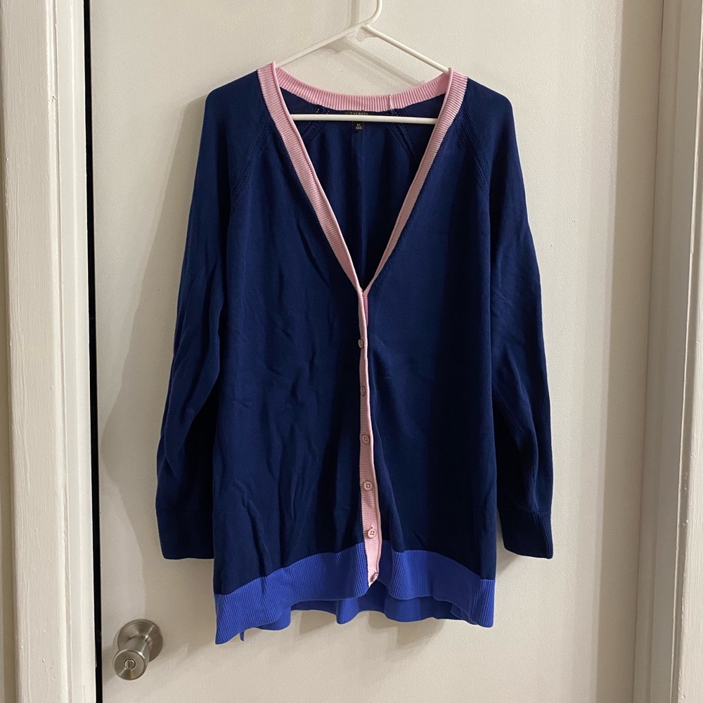 Talbots colorblock cardigan size 3x
